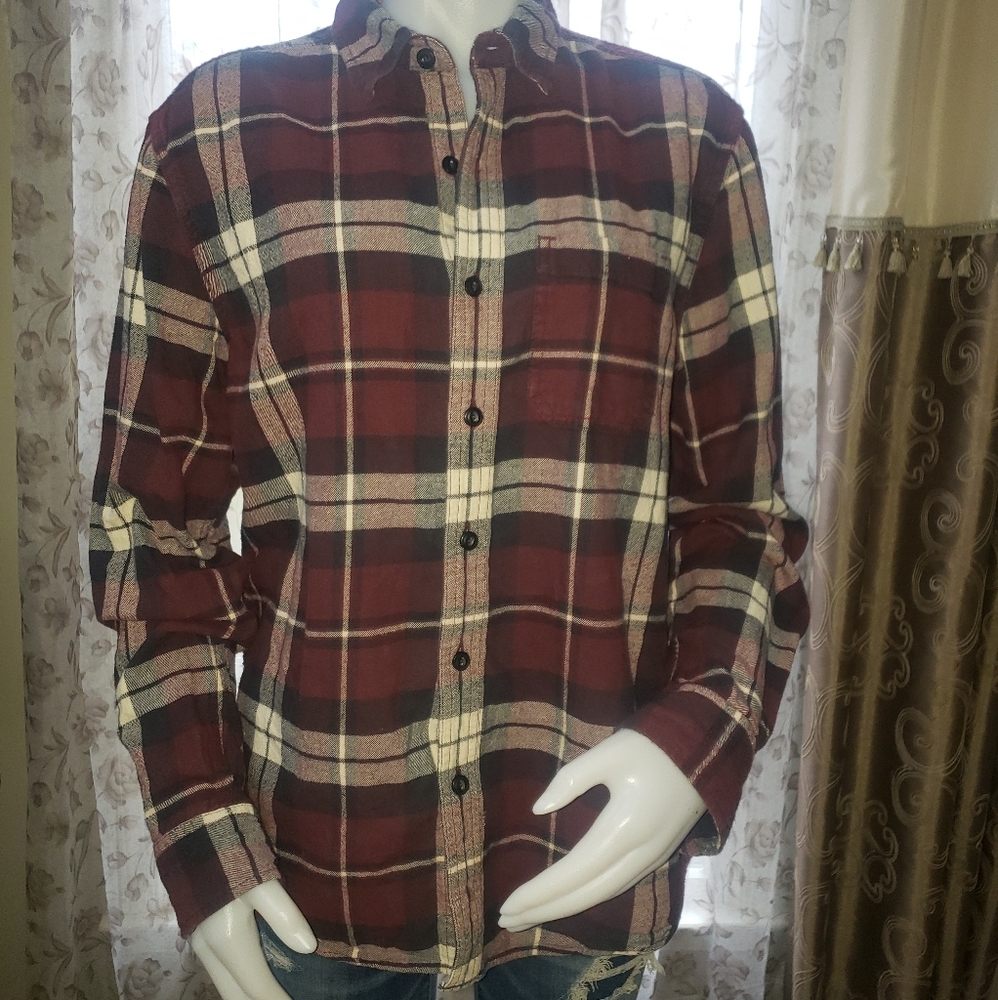 Mens American Eagle Classic Fit Plaid F